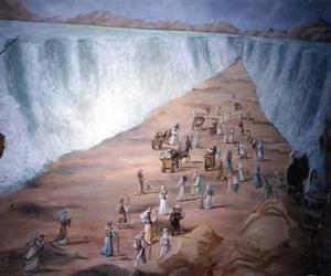 пазл Моисей разделить водами Красного моря в исхода еврейского народа
